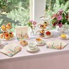 Blue Panda 100 Pack Vintage Style Floral Paper Napkins, 2-Ply, 6.5x6.5”, Napkins for Bridal Shower, Tea Party, & Wedding - 3 of 4
