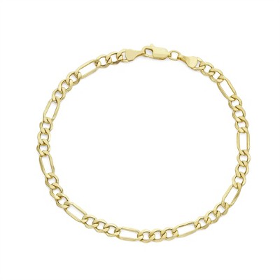 Giorgio Di Vicenza 14K Yellow Gold Men's 4.4mm Figaro Chain Bracelet