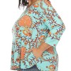 White Mark Plus Size Vibrant Boho Swing Top - 4 of 4