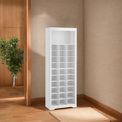 Shoe Storage Cabinet, 10 Tier Shoe Rack Organizer, Holds Up to 30 Pairs of Shoes, for Entryway Bedroom, 12.6 x 24.8 x 73.6 Inches