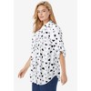 Woman Within Plus Size Rayon 7-Day Pintucked Tunic Blouse - 4 of 4