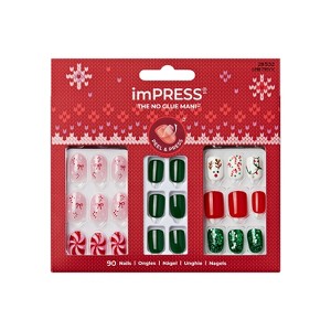 imPRESS Press-On Manicure Nail Polish Holiday Gift Set 12 - 96ct - 1 of 4