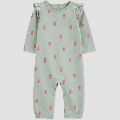 Image of Carter's Just One You®️ Baby Girls' Floral Jumpsuit - Mint 3M