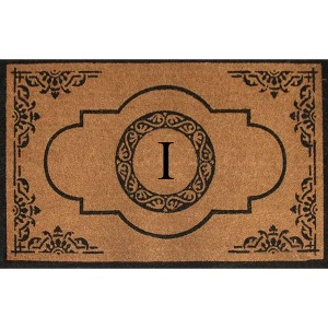 A1HC Non Slip Rubber and Natural Coir Doormat for Outdoor Entrance Front Door Mat 30x48 Monogrammed - 1 of 4
