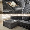 106" Modular Sectional Sofa with Chaise, No Assembly Required Cloud Couch, Deep Seated Upholstered Living Room Couch, Modern L-Shape Design - 4 of 4
