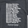 Men's - Forrest Gump - Bubbas Shrimp List Short Sleeve Graphic T-Shirt - 2 of 4