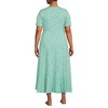 Lands' End Women's Cotton Modal Vneck Wrap Mini Dress - 2 of 3