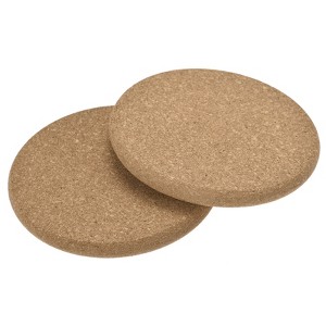 Unique Bargains Cork Round Edge Durable Soft to the Touch Coasters - 1 of 4