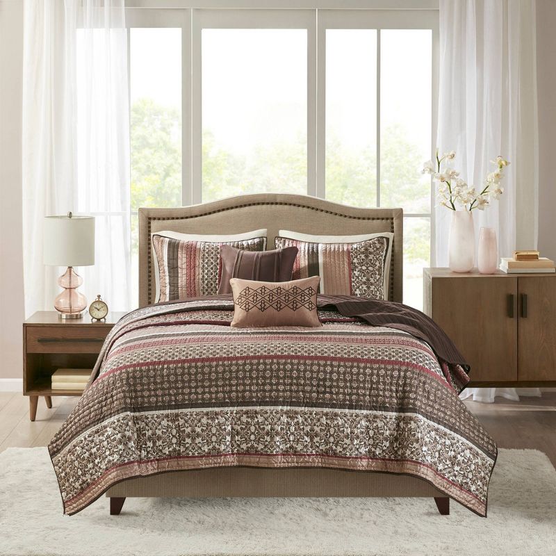 5pc Cambridge Reversible Quilted Coverlet Set - Madison Park, 5 of 12