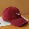Anna-Kaci Women's Embroidered Sausage Dog Baseball Cap with Curved Brim and Adjustable Strap Casual Life - 2 of 4