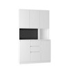 CENGHU Kitchen Pantry Cabinet with Charging Station,Freestanding Kitchen Hutch with Microwave Stand, for Kitchen,Living Room,Dinning Room - 4 of 4