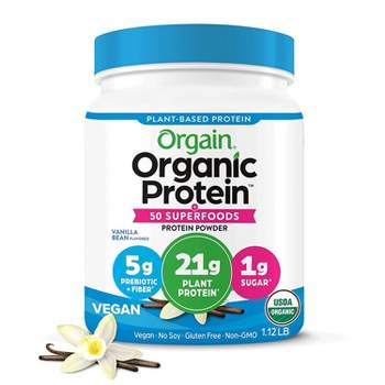 Orgain Organic Vegan Protein & Superfoods Plan Based Powder - Vanilla - 18oz