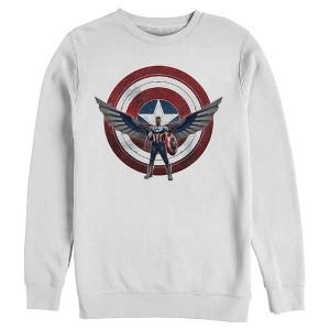 Men's Marvel The Falcon and the Winter Soldier Sam Wilson Shield Sweatshirt - 1 of 4