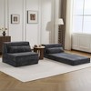 Whisen Modern Compression Loveseat, Convertible Floor Sofa Bed,DIY Boneless Modular Sectional Couch, No Assembly Required - 2 of 4