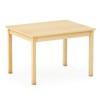 Guidecraft EdQ Toddler Table - Natural: Rectangular Kids Activity Table, 24" x 30" | Wooden Toddler Desk for Playroom, Preschool, Daycare - 4 of 4