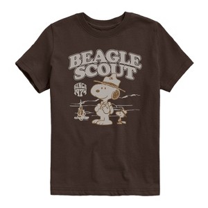 Boys' - Peanuts - Scout Fire Short Sleeve Graphic T-Shirt - 1 of 4