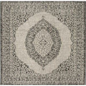 Courtyard CY8751 UV & Stain Resistant Non-Shedding Power Loomed Indoor/Outdoor Rugs - Safavieh - 1 of 4