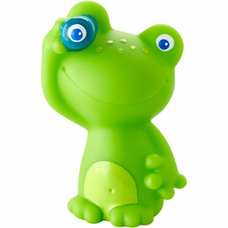 HABA Bath Boat Frog Ahoy with Removable Froggie Finger Puppet - Great for Bath or Pool, 3 of 4