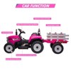12V Kids Battery Powered Electric Tractor with Trailer, Toddler Ride On Car with Remote Control - 3 of 4