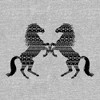 Juniors Womens Lost Gods Southwestern Horse Silhouettes  T-Shirt - Athletic Heather - Large - 2 of 4