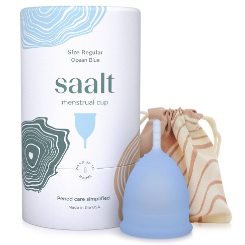Saalt Menstrual Cup - Ocean : Target - Blue Regular