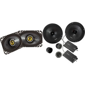 Kicker 46CSS674 CS-Series CSS67 6.75-Inch (165mm) Component System with .75-inch tweeters w/ 46CSC464 4x6" Coaxial Bundle - 1 of 4