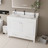 Dexmalle Modern 43"Bathroom Vanity with Multi-functional Doors and Drawer - 3 of 4