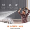 VEVOR Cordless Pressure Washer, 580-PSI 1.1 GPM Portable Power Cleaner, Handheld High-Pressure Car Washer Gun with 4.0Ah Battery, Charger, Black - 3 of 4
