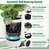 14.5/23 Inch Tall Planters Set of 2, Marble Finish Self Watering Pots for Outdoor & Indoor Plants, Living Room, Home, Office, Patio, Porch, Garden - 3 of 4