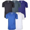 Galaxy By Harvic Men's Short Sleeve Moisture-Wicking Quick Dry Performance Crew Neck Tee- 5 Pack - 2 of 2