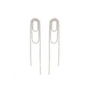 Janelle Crystal Loop Earrings by Tomorrow Studio - 1 of 3