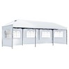 Whisen 10 x 30 Pop Up Canopy with Sidewalls, Outdoor Wedding Party Tent with Wheeled Bag - 3 of 4