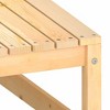 Footstool Solid pinewood, 100% polyester Standard vidaXL - 4 of 4