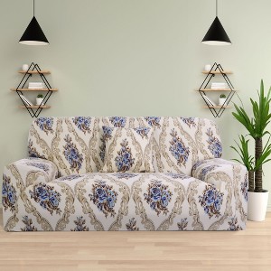 PiccoCasa Stretch Sofa Cover Printed Couch Slipcovers for Sofas with One Pillowcase - 1 of 4