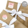 Big Dot of Happiness Rose Gold Grad - Assorted Graduation Party Gift Tag Labels - To and From Stickers - 12 Sheets - 120 Stickers - 2 of 4