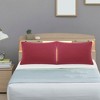 PiccoCasa Luxury Soft Microfiber Polyester Zippered Solid Pillowcases 2 Pcs - 3 of 4