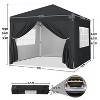 Yaheetech 12x12 FT Pop Up Canopy Tent with 4 Sidewalls and Roller Bag - 3 of 4