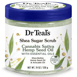 Dr Teal's Hemp Seed Oil Shea Sugar Body Scrub - 19oz