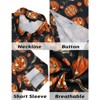 Coolmee Mens Halloween Christmas Shirts Funky Button Down Shirts Party Aloha Shirt Holiday Hawaiian Tops - 4 of 4