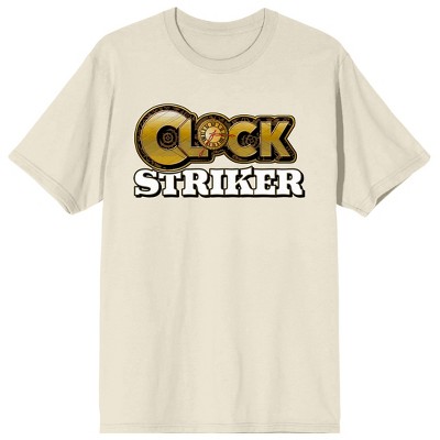 Saturday Am Clock Striker Logo Men's Natural Short Sleeve Tee - Medium ...