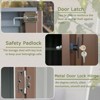 Syemin Deck Boxes Durable, Horizontal Compact Storage Shed for Garden, Backyard, Patio, Closet Deck Box, Brown, 75.2"*47.44"*71.85" - 2 of 4