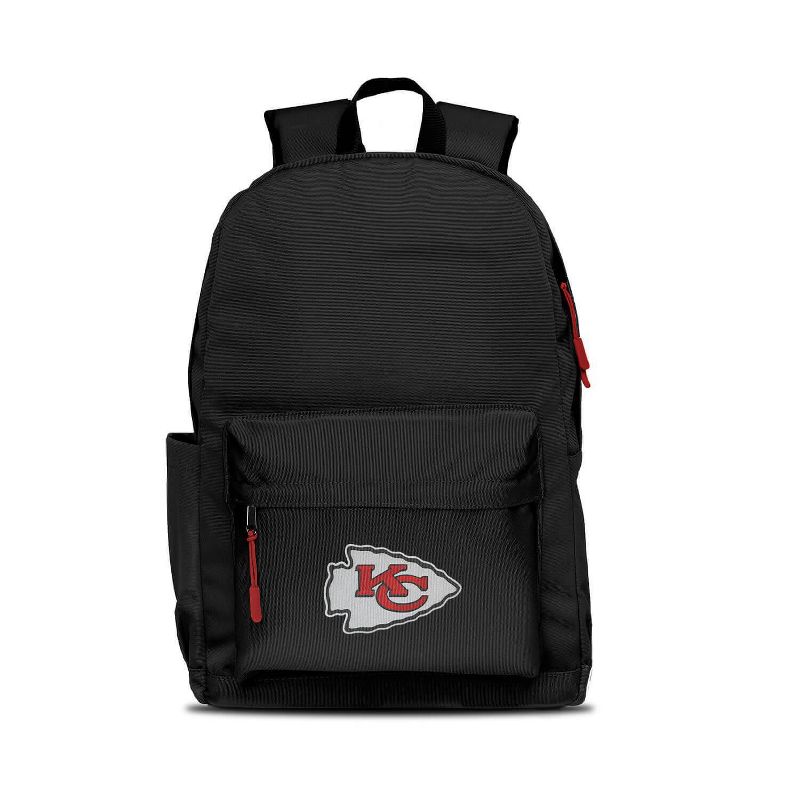 NFL Kansas City Chiefs Campus Laptop Backpack - Black, 1 of 2