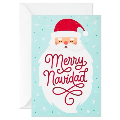 16ct Hallmark Vida Lettering on Santa's Beard Holiday Greeting Cards