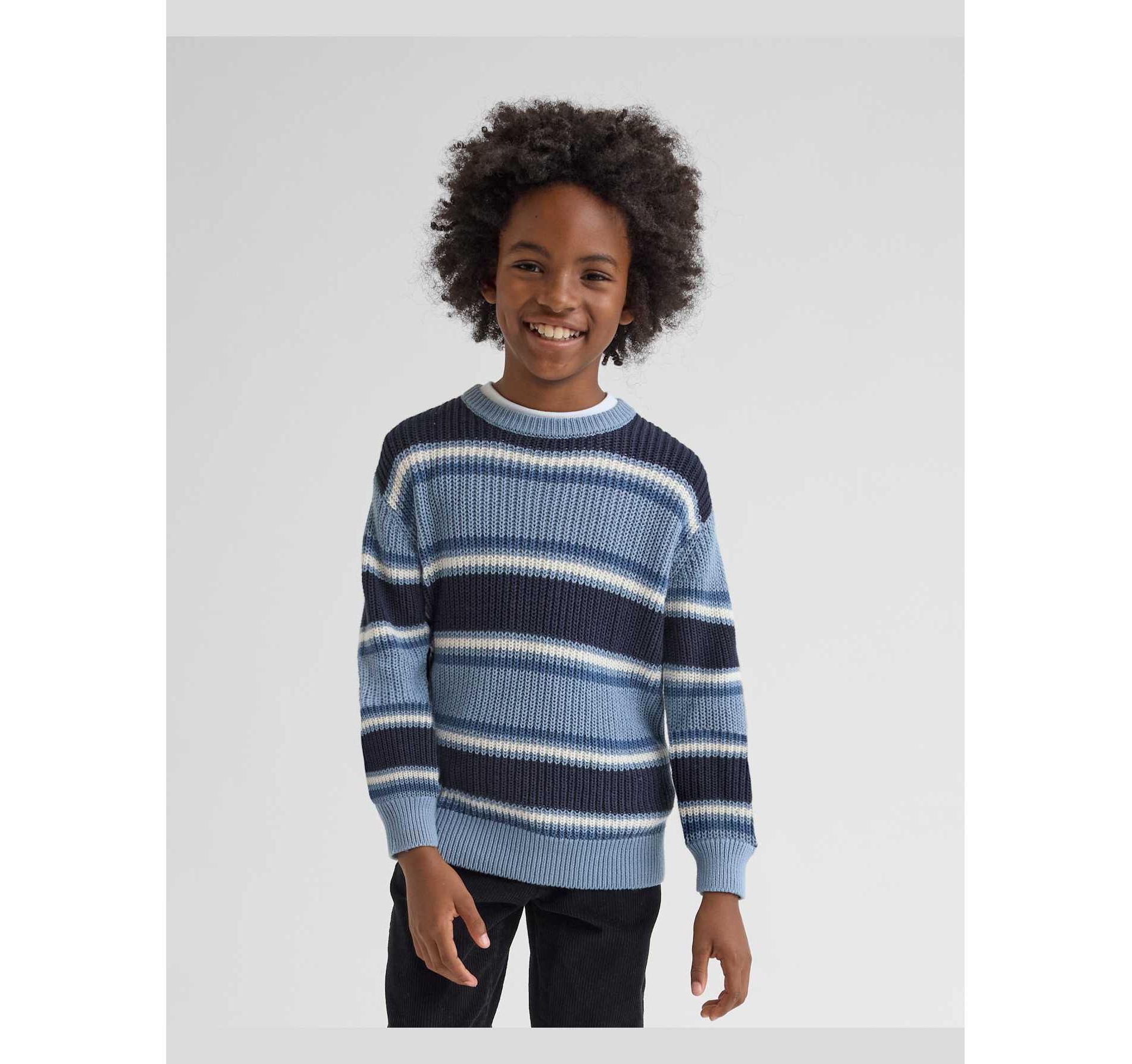 The Children's Place Boys Long Sleeve Striped Chunky Sweater