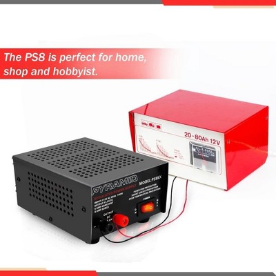 Pyramid 6 Amp Black Regulated Bench Power Supply