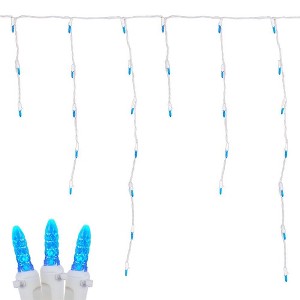 Novelty Lights M5 LED Icicle Lights on White Wire 150 Bulbs - 1 of 4