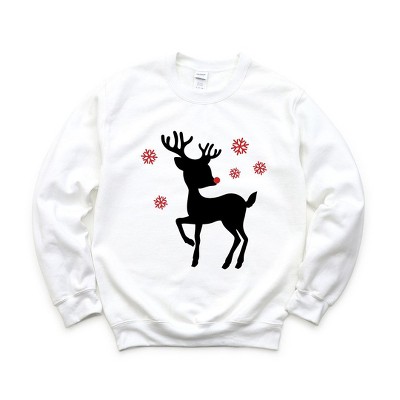 Simply Sage Market Women's Graphic Sweatshirt Rudolph Reindeer