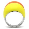 Slickblue Women’s High Polished Stainless Steel Ring, Multicolor Orange & Yellow, Fashion Band, Sizes 5-10 - 3 of 4