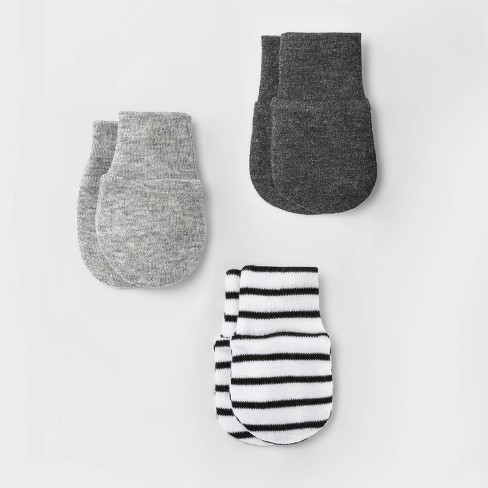 Satinior 3 Pack Black,Gray & Ivory Knitted Mittens Unisex Kids One Siz -  beyond exchange