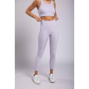 Women's Essential Sweetheart Back High Waist Legging - mono b - 1 of 3